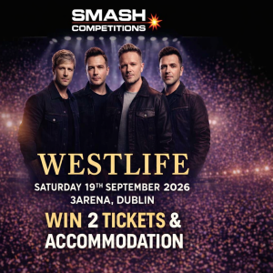 Westlife- The Anniversary World Tour. The 3Arena, Dublin- 19th September 2026